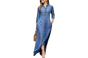 utcoco Denim Maxi Dresses for Women 2023: Stylish and Versatile Wardrobes Addition