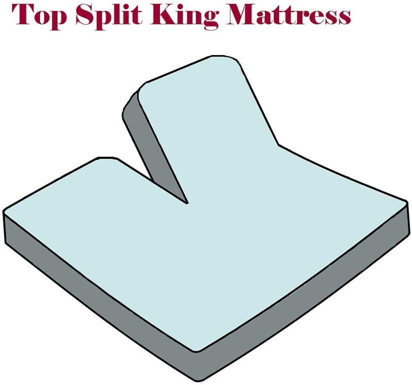 sheetsnthings Solid 300-Thread-Count 100-Percent Cotton, 4PC Top-Split-California-King Sheets Set for Adjustable Beds, Chocolate