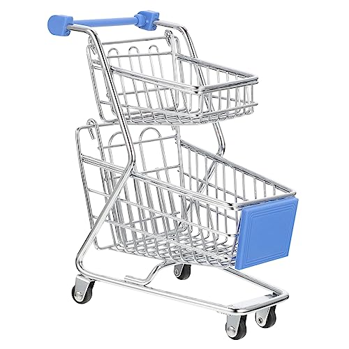 GETAJGHSD Mini Carrito De Compras, Carrito De Compras De Juguete, Carrito De Compras De Juguete, Carrito De Compras Decorativo, Carrito De Compras Pequeño, Carritos De Almacenamiento, Mini