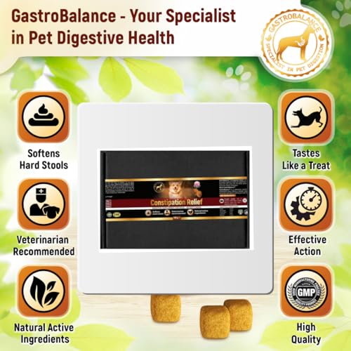 GastroBalance linderung verstopfung beim Hund – 60 weichen kausnacks abführmittel für Hunde 100% natürliche Wirkstoffe - Hühnergeschmack (English)