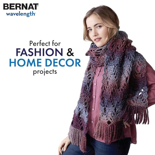 Image of Bernat Wavelength Yarn for Crocheting & Knitting, Snowflake Obsidian 3-Pack