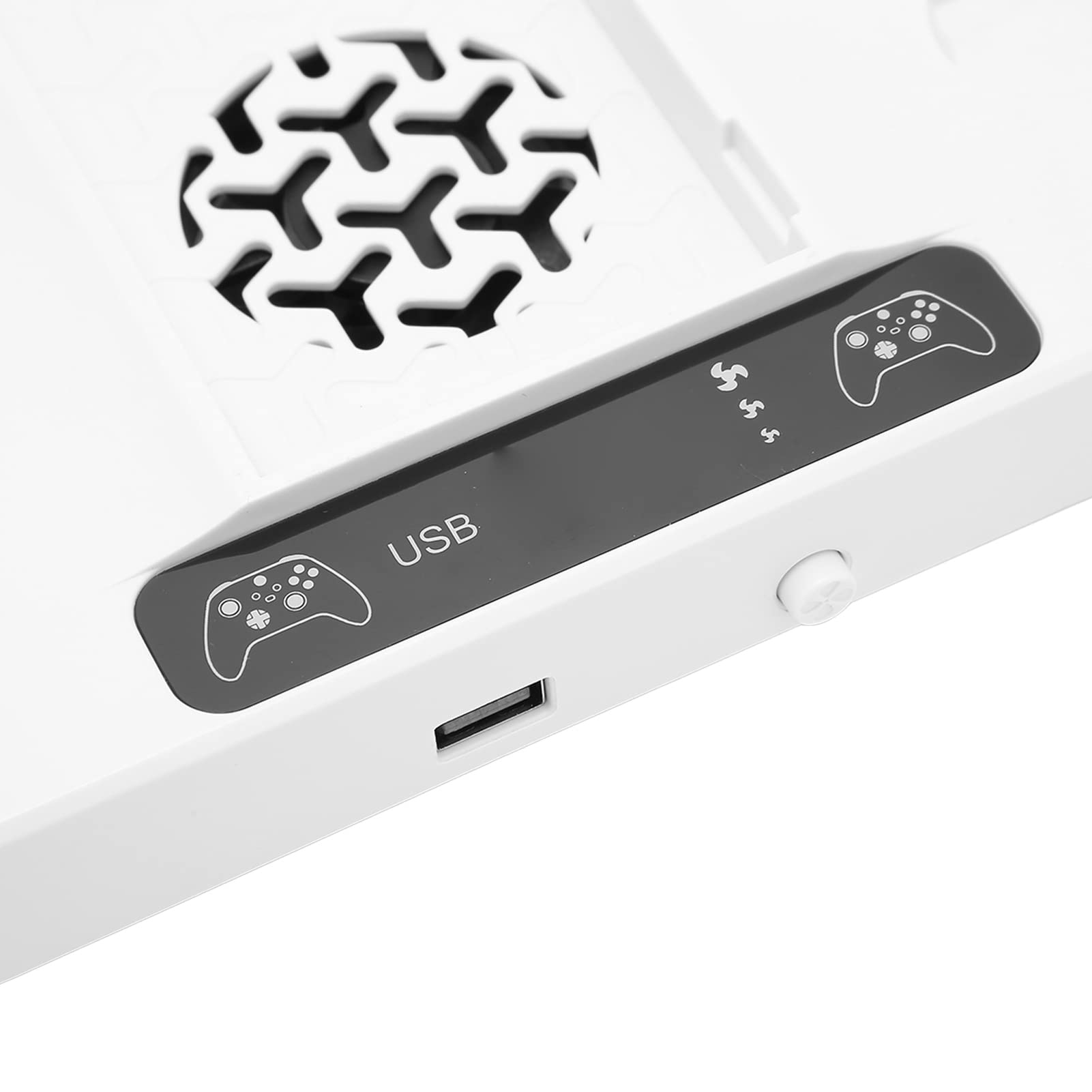 Pg‑xbs012 Supporto di Raffreddamento Verticale Perfetto per Console di Gioco Series S con Ventole Regolabili e Doppie Porte di Ricarica in Bianco