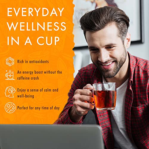 Image of Olena Turmeric Tea, Herbal Green Tea Blend, All-Natural and Antioxidant-Rich Wellness Tea with Ginger and Black Pepper, Vegan and Keto-Friendly, 60 Tea Bags - Hawaiian Natural Tea