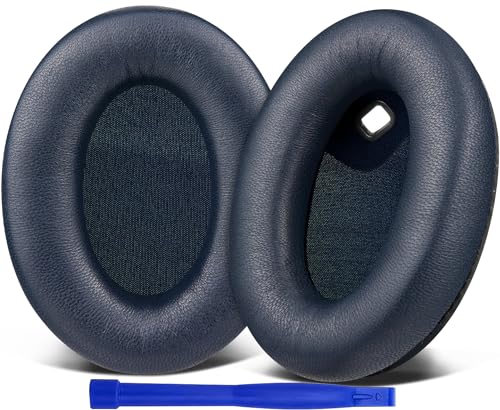 Image of SOULWIT Replacement Earpads for Sony WH-1000XM4 (WH1000XM4) Headphones, Ear Pads Cushions with Noise Isolation Foam, Added Thickness, Without Affecting Sensor - Brilliant Blue