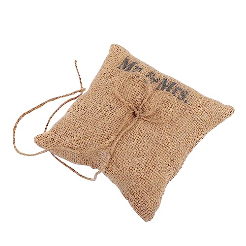 Alipis 1 PC Elegant Bows Ring Holder Pillow Delicate Cushion for Wedding Decor Vintage Style Accessory Reusable Design