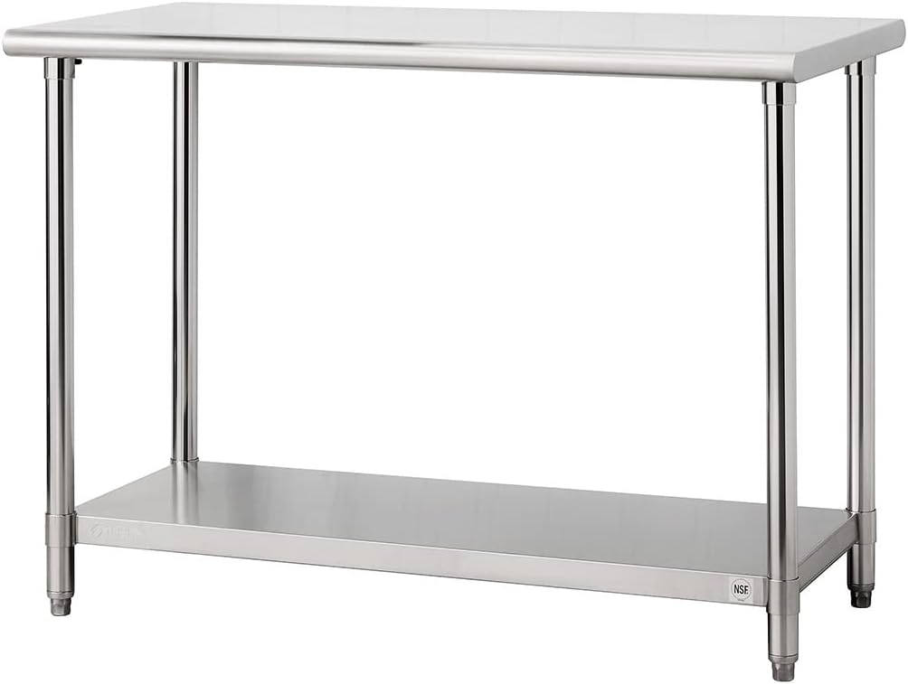 TRINITY EcoStorage NSF, 48-Inch Stainless Steel Utility Table,