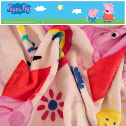 Image of Peppa Pig Kids Bedding Super Soft Cozy Silk Touch Throw, 40 in x 50 in, (Officially Licensed Product) By Franco