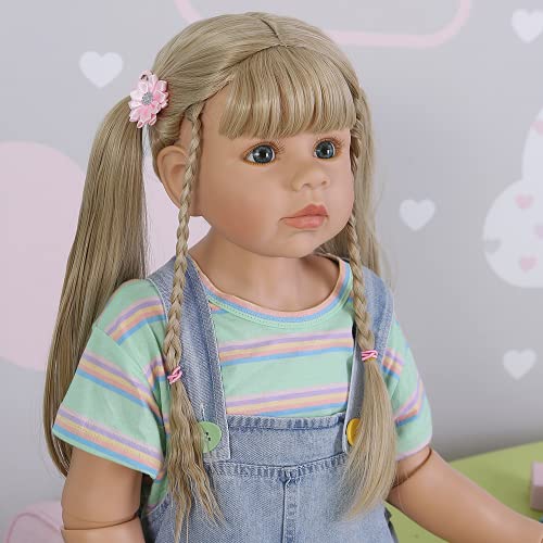 yuela 98CM Kleinkind Baby Mädchen Original Masterpiece Doll 3-4 Jahre alt echtes Babykleid Modell Kugelgelenkkörper Puppe Sammlerstücke – Bild 5