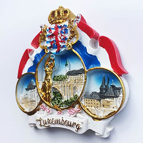 Imán Refrigerador Emblema Nacional Luxemburgo 3D miniatura 2