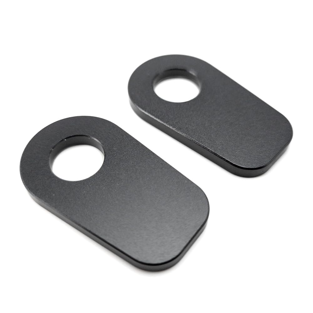 Aharon Motorrad Blinker Halter 2er Set – LED Adapter M8/M10 Gewinde – ABS Kunststoff Halteplatte – Universal Blinker Zubehör