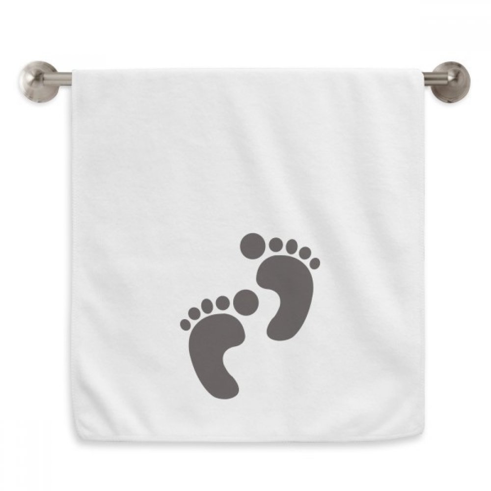 Serviettes moelleuses empreinte silhouette animaux blanc 13x29 pouces