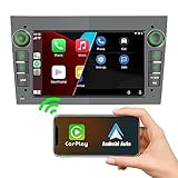 【Kabelloses Carplay und kabelloses Android Auto】 Dieses Autoradio verfügt über integriertes kabelloses IOS Carplay und kabelloses Android Auto. Der Benutzer kann das Mobiltelefon ohne Datenkabel mit dem Autoradio verbinden, um Funktionen wie Telefonbuch, Mobiltelefoninformationen, Benachrichtigung, Kartennavigation, Musik, Video, Sprachsteuerung usw. zu realisieren, was für viel Spaß sorgt Sie beim Sicherstellen des Fahrens. Sicherheit.