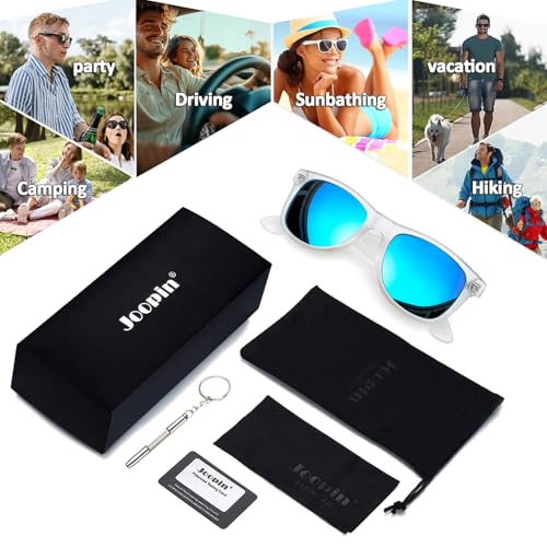 Image of Joopin Square Sunglasses Polarized UV400 Designer Sun Glasses Men Women