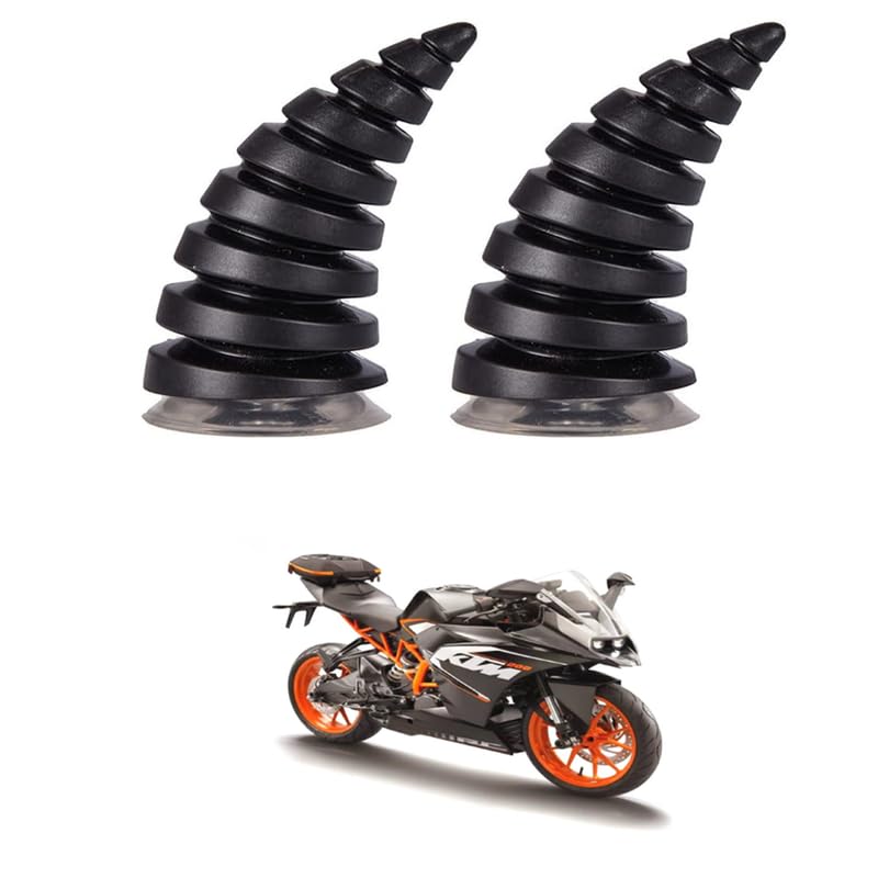 LOVMOTO 2 Pcs Helmet Devil Horns with Suction Cups - Motorcycle Helmet Devil Horn Decoration Car Roof Ornament 3D Car Hood Stickers Bike Ski Motorcycle Comfortable with R-c-200-image-18