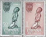 1963 Flutopfer por Barcelona Prophila Collection Río Muni 40-41 (Completa.edición.) Nuevo con Goma Original ** MNH 1963 Flutopfer por Barcelona (Sellos para los coleccionistas)