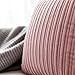 UGASA Velvet Pillow Covers Soft Striped Decorative Throw Cushion Case with Hidden Zipper for Valentine's Day Couch/Bedroom/Sofa, Cozy Solid Oblong Lumbar Pillowcase 1 Piece 12