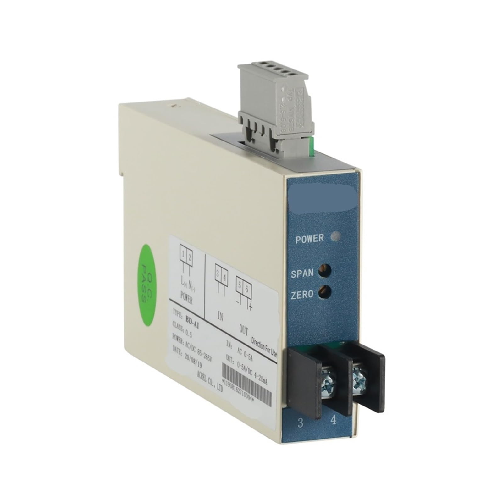 NACODLUL Current Transformer BD-AI/C Input AC0-1/5A Output 4-20mA Power Supply AC/DC 85-270V