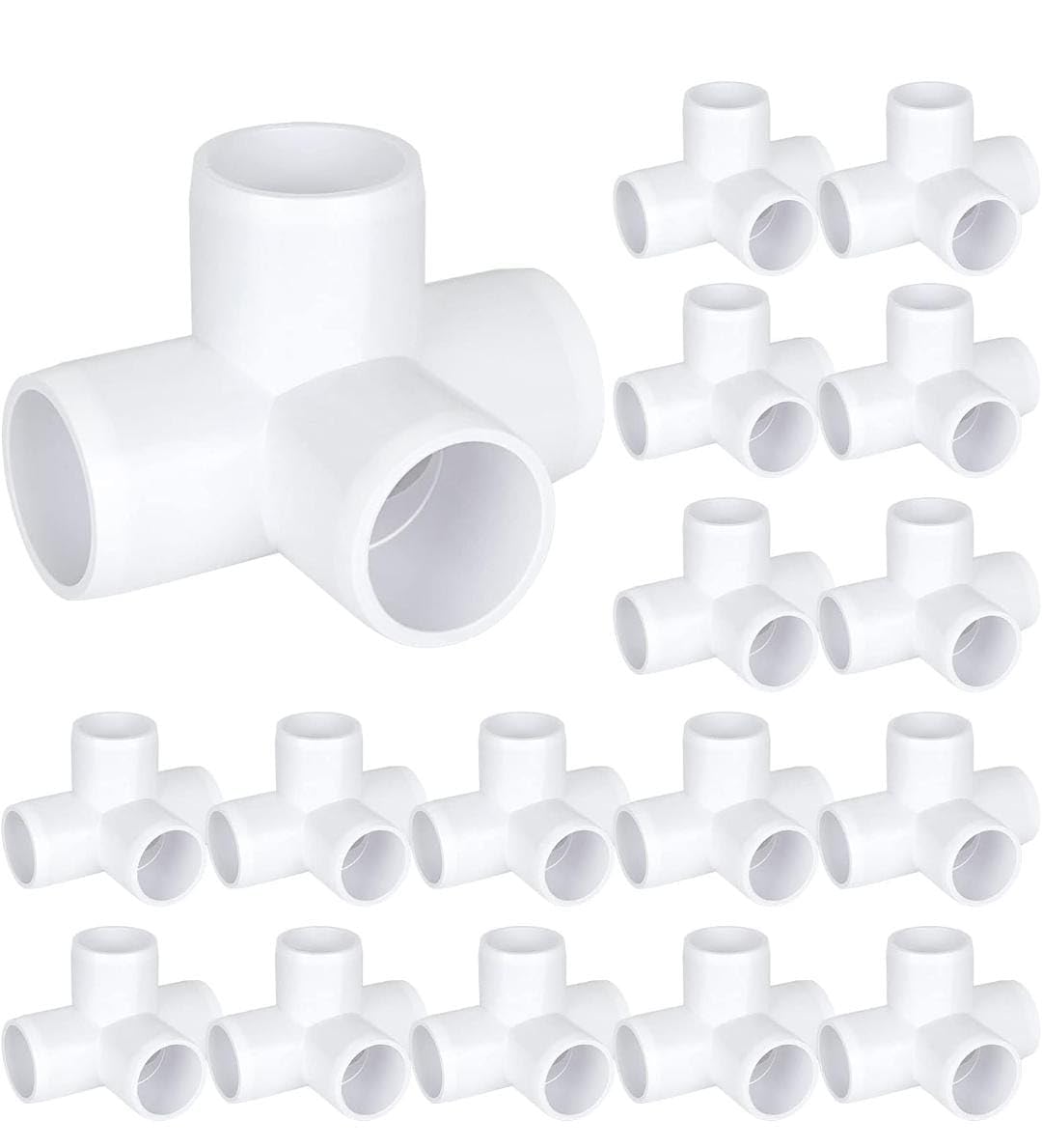 See full amazon price history chart for UPVC 4-Way Elbow 1/2" Inchi(20MM) For Plumbing Pipe Fitting, Greenhouse Project Bathroom Home Garden Frame White Color 10 Pieces UPVC 4-Way Elbow 1/2" Inchi(20MM) For Plumbing Pipe Fitting, Greenhouse Project Bathroom Home Garden Frame White Color 10 Pieces (B0D1VN52HR) Amazon Price History, Amazon Price Tracker