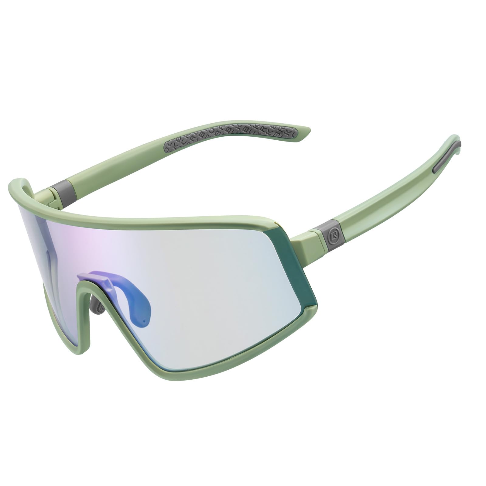ROCKBROS Photochromic Cycling Sunglasses UV400 Transparent TR90 Frame Fashion Windproof for Running, Fishing, Golf