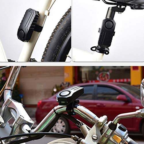 Sale!! MEIZHIYUE Wireless Bike Alarm with Remote Waterproof Adjustable Anti-Theft Vibration Security...