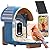WLNYUGS Smart Bird Feeder with Camera, 2.5K UHD Bird Feeder Camera Solar Powerd, Sensitive AI Identification, Instant Alerts Capture Video, IP66 Waterproof for Outdoor, Ideal Gift, Blue