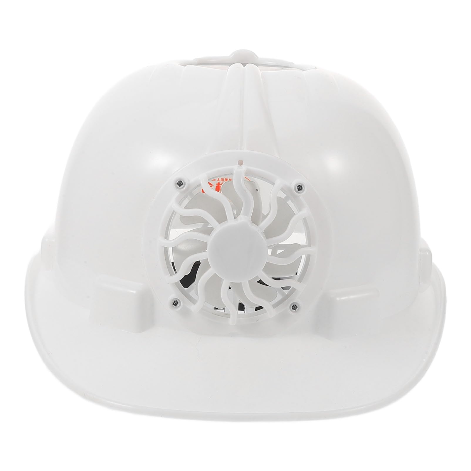 Garneck Casque de Sécurité Chantier avec Ventilateur Solaire Intégré Protection UV Ventilé et Respirant pour Travailleurs Extérieurs et Activités Plein Air