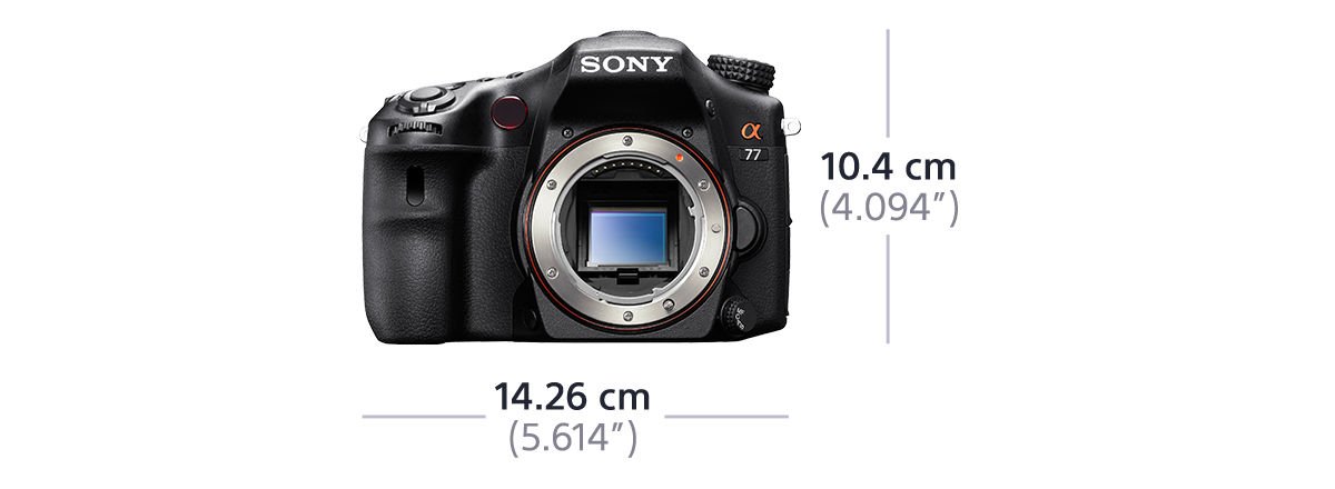 Sony SLT-A77VQ SLR-Digitalkamera (24 Megapixel, 7,6 cm (3 Zoll) Display, bildstabilisiert) Kit inkl. SAL 16-50mm DT F2.8 SSM Objektiv schwarz