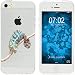 Produktbild PhoneNatic Case kompatibel mit Apple iPhone 5 / 5s / SE Silikon-Hülle Vektor Tiere Camelion M7