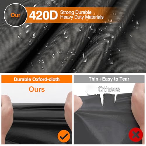 Image of BORDAN Car Cover for 1998-2025 Dodge Ram 1500 Crew Cab 5'7 inchor 6'4 inch Box, Heavy Duty Full Exterior Pickup Truck Cover Waterproof All Weather Sun Rain UV Dust Snow Protection Outdoor with Zipper Door