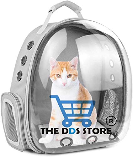 The DDS Store Pet Transparent Cat Carrier Backpack Puppy Kitty Breathable Carriers for Travel Bird Carrier Backpack, Bubble Bird Travel Budgie, Cockatiels, Conures, Finches, Small Parakeets (-Grey-) (B08V8FZ2TJ) Amazon Price History, Amazon Price Tracker