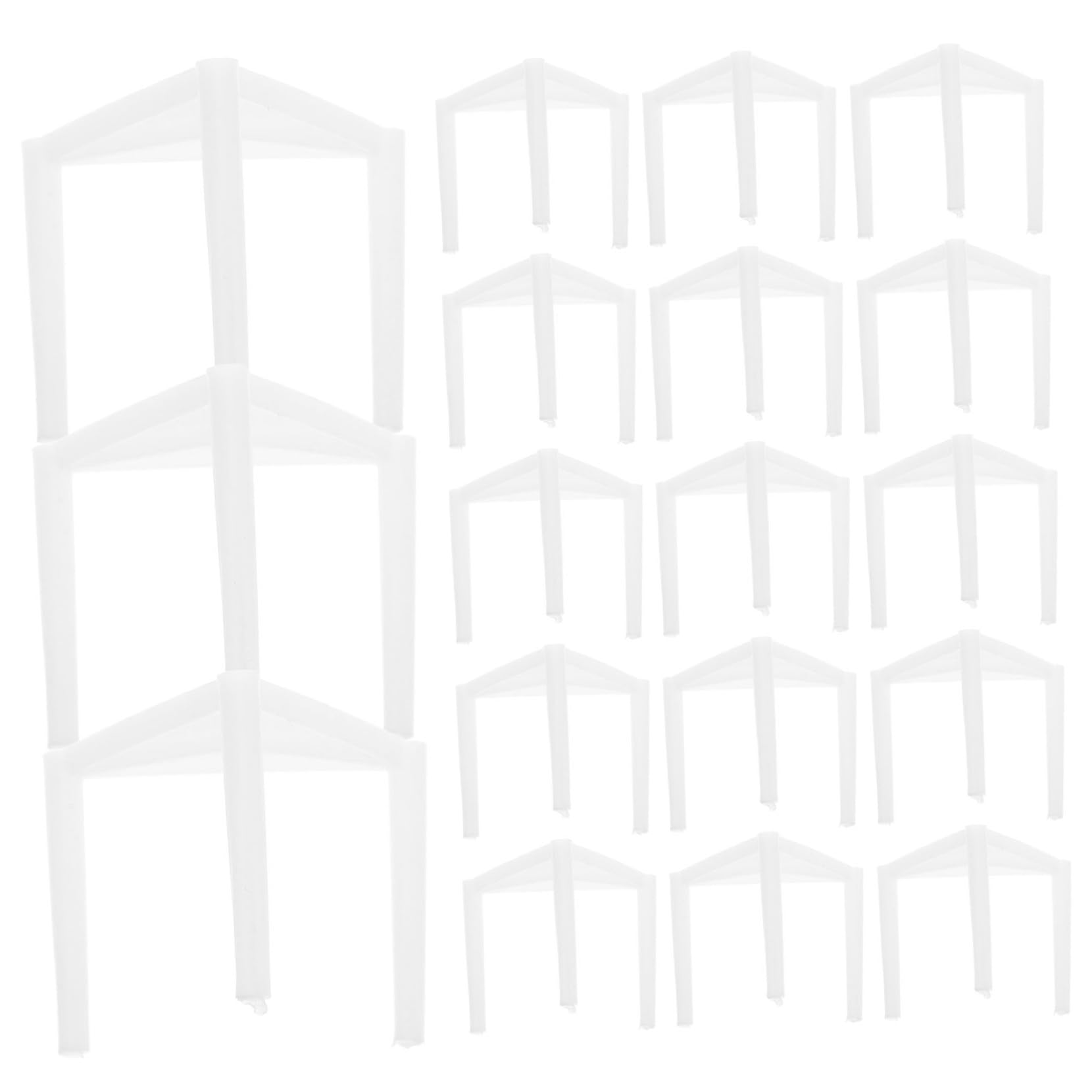 SOLUSTRE 100pcs Pizza Stand Rack for Commercial Use Pizza Box Stands Plastic Holder Stabilizing Pizza Box Tripods