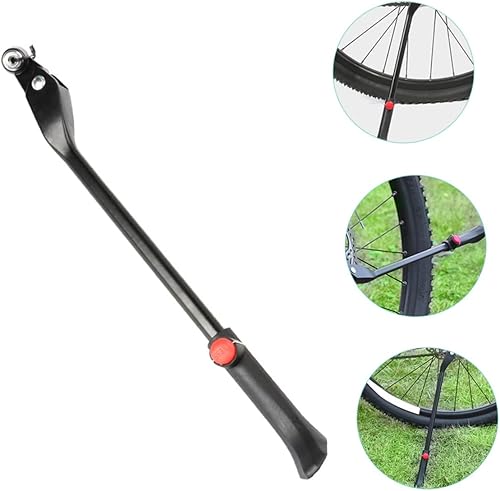 Miniatura 5 de Kisangel Soporte de bicicleta para bicicleta Soporte de pie trasero para bicicleta Soporte lateral para bicicleta Soporte lateral Bicicletas para