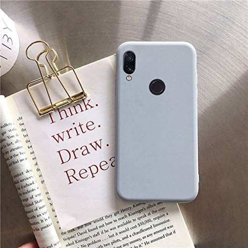 SCBJBZ matte silicone phone case on for huawei P smart plus p20 p30 p8 p9 p10 lite 2017 2018 2019 candy color soft tpu back cover funda p30lite gray