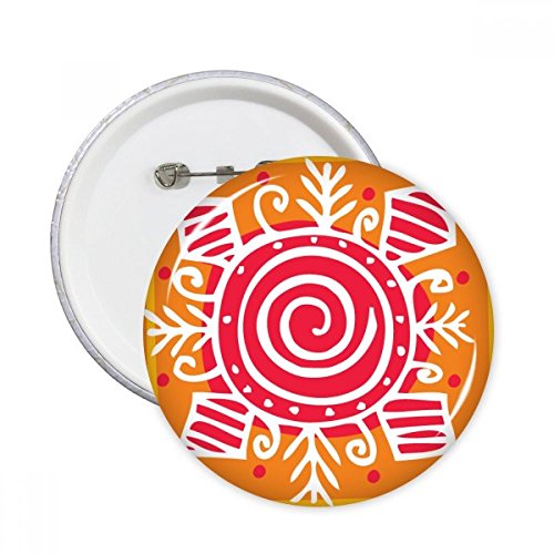 Badge rond orange vortex mexique de qualité supérieure pour orner vos tenues de créateur