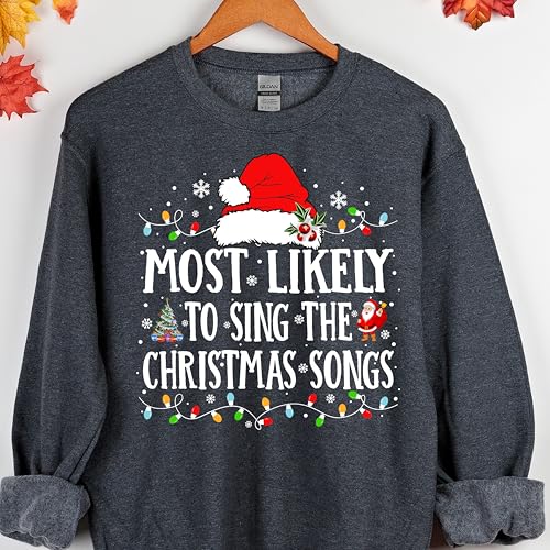 Customized Matching Family Christmas Sweatshirts Funny Holiday Superlative Shirts Vacation Outfits Friends Family Quotes Xmas Gift Sweater Matching Family Christmas Sweatshirt Gift3
