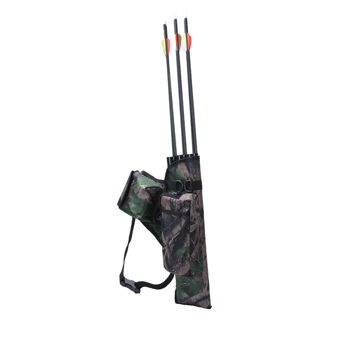 GANAZONO Bow Arrow Holder Large Capacity Adjustable Buckle Outdoor Hunting Arrow Pouch PVC Oxford