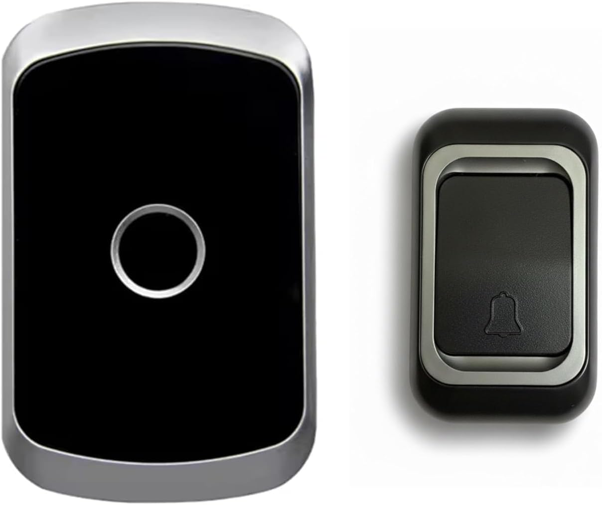 Wireless Doorbell Push Button – Waterproof, Battery-Operated, 100ft Range, 36 Melodies, Easy Install for Home, Office & Shop, Calling Bell for House.