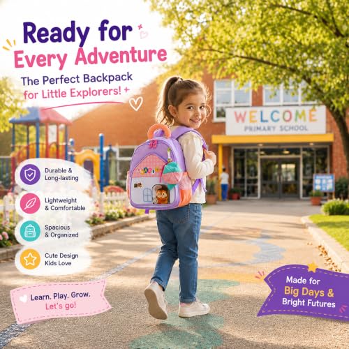 Image of Storite Kids Backpack for Boys & Girls 8L (3-6 Years) | Cute Crab Design Lightweight Toddler School Bag | Nursery & Preschool Cartoon Backpack with Front Pocket