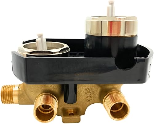 Miniatura 7 de R22000 Válvula universal áspera con ajuste de 3 vías de 6 vías, kit de válvula desviadora integrada de ducha personalizada, entradassalidas