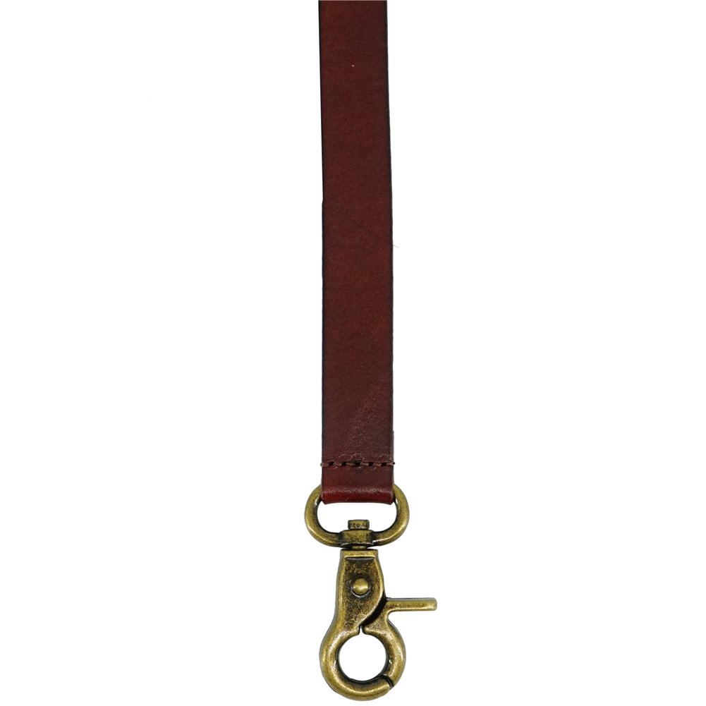 Hosenträger für Herren und Damen, braun, Leder, Y-Form, Karabiner Haken, 1,8cm breit, british, englisch, klassisch Stil