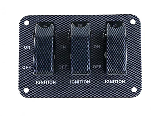 Interruptor indicador LED de 12V con tapa de seguridad para evitar encendido accidental 3