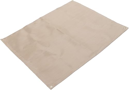 TOPINCN Alfombrilla ignífuga, de fibra de vidrio, resistente a altas temperaturas, para fogatas al aire libre, barbacoa, camping, picnic (31.50 x