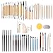 Hakkin Set di 61 utensili per ceramica polimerica, argilla polimerica, per intagliare la scultura, per modellare argilla, gesso, modellismo, pittura, vasino, pasta per impastare