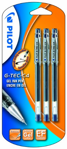Pilot G-Tec-C4 Bolígrafo de Gel Azul Pack de 3 miniatura 2