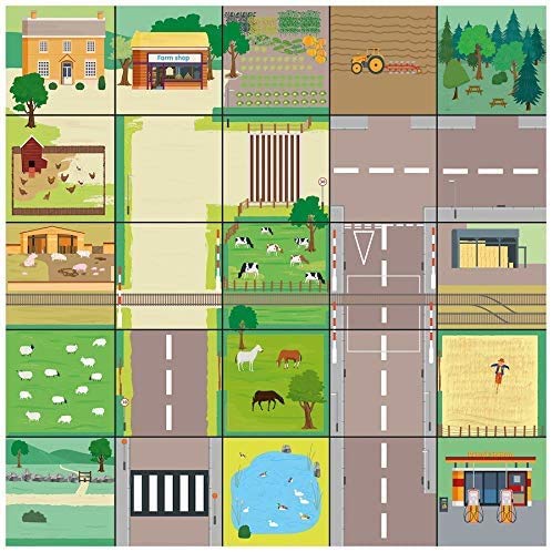 TTS Countryside Mat for Bee-Bot | Educational Toy for Children | Floor Robot Mat Model: 708-IT10144