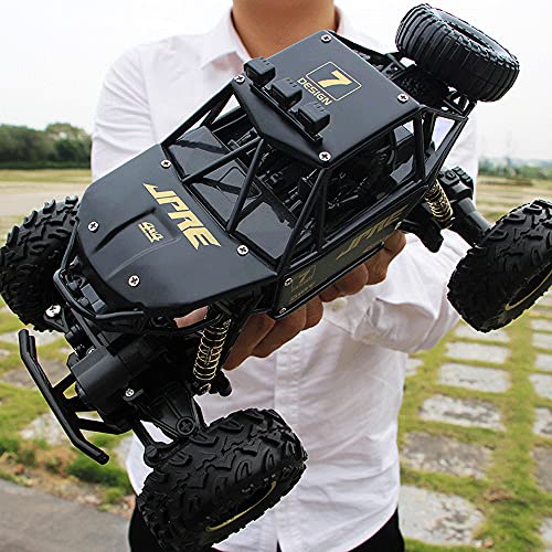 Coche teledirigido todoterreno con absorción de impactos de 2,4 G, vehículo RC de escalada de pie grande 4X4, coche RC de deriva de alta velocidad 4WD, camión de juguete eléctrico, regalo para niños