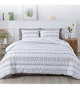 Litanika White Queen Size Pinch Pleat Duvet Cover Set Soft Microfiber Bedding with Zipper & Corner Ties Top Rated & Best 51GzI%2BXFiZL. AC SR166,182