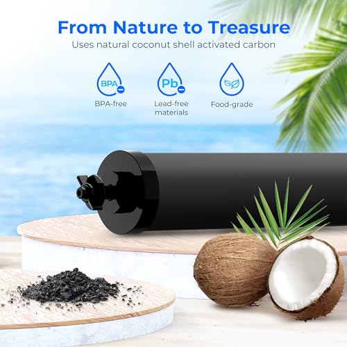 Image of Waterdrop Black Water Filter, Replacement for Berkey BB9-2, 3 Pack