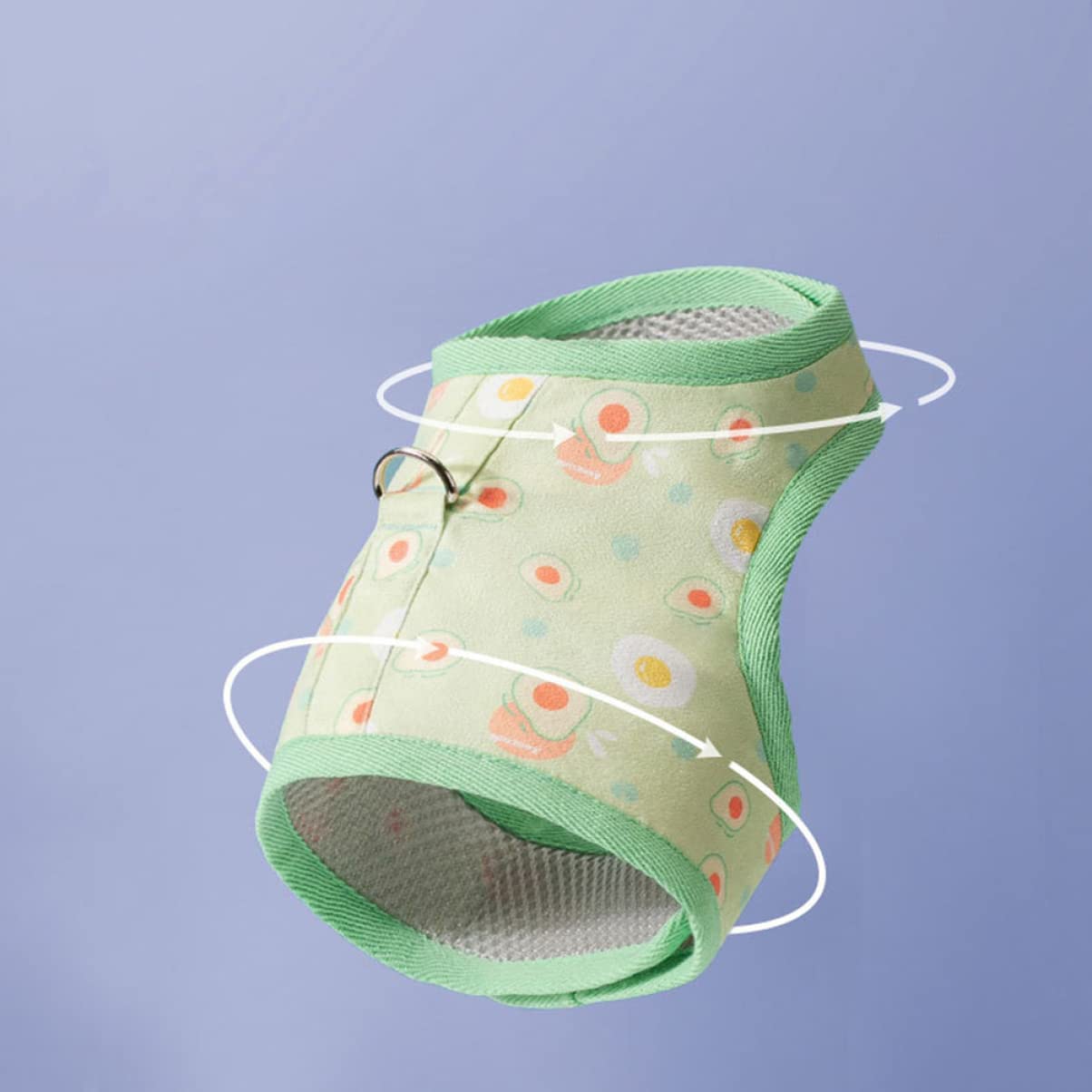 Happyyami 4juegos Arnés y Correa para Gato con Diseño De Aguacate Arnés y Transpirable para Cachorros y Gatitos para Paseos Al Aire y Entrenamiento Mediano