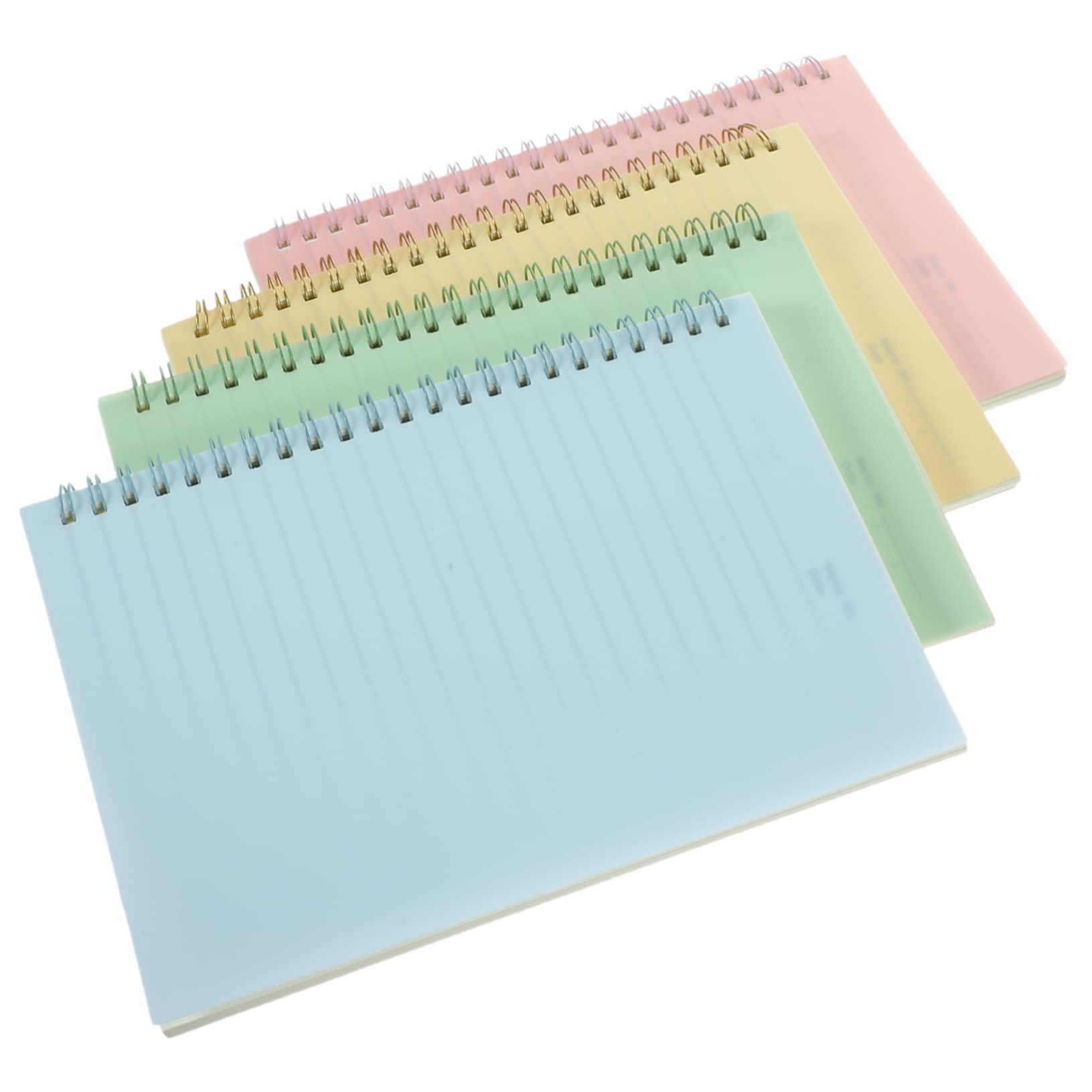 Operitacx Cahier à Spirale A5 Rétro, Lot de 4, Design Minimaliste